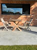 Tuinsetje voor 2, Tuin en Terras, Gebruikt, Eettafel, Teakhout, Tuinset