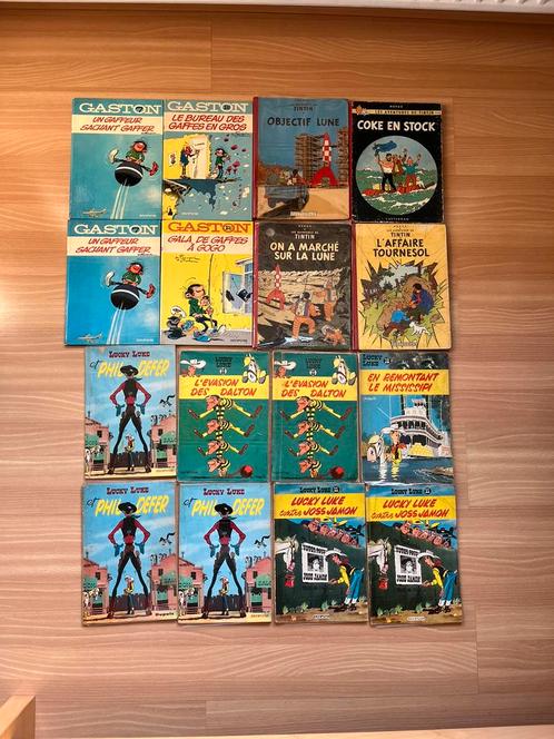 Tintin, Lucky Luke, Gaston, Livres, BD, Utilisé