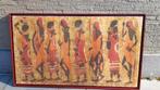 Vintage Wax African Wall Art ondertekend, Ophalen of Verzenden