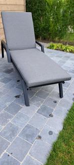 Ligbed tuin antraciet aluminium, Ophalen, Gebruikt, Aluminium, Verstelbaar