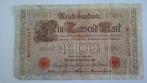 Origineel Duits bankbiljet – 1000 Mark 1910 – Reichsbanknote, Postzegels en Munten, Bankbiljetten | Europa | Niet-Eurobiljetten