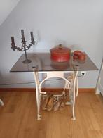 Table av c verre gumee, sous table  machine à coudre, Antiquités & Art, Enlèvement