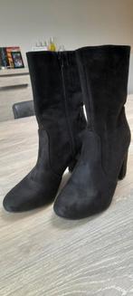 Zwarte laarzen met hak maat 37, Kleding | Dames, Schoenen, Hoge laarzen, Zo goed als nieuw, Zwart, Ophalen