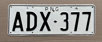 Nummerplaat, plaque immatriculation,  Papua New Guinea beschikbaar voor biedingen