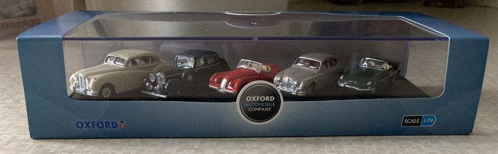1:76 Oxford Jaguar 5 cars E Type, SS, MkII, XK120 & MKVII, Ophalen of Verzenden, Nieuw, Auto