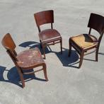 stoelen vintage hout- BIJNA GRATIS, Ophalen, Gebruikt, Hout, Drie