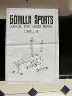Gorilla sports bench press, Ophalen, Gebruikt, Buik, Fitnessbank