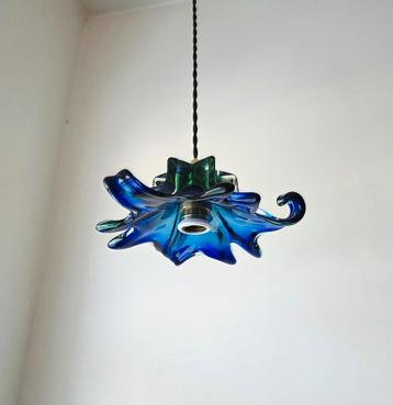 Vintage Murano glazen hanglamp., Antiek en Kunst, Ophalen of Verzenden