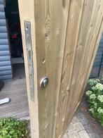 Houten tuinpoort met ingebouwd slot, Tuin en Terras, Tuinpoorten, Ophalen, Minder dan 100 cm, Nieuw, Draaipoort