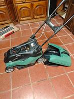Bosch accu grasmaaier, Tuin en Terras, Cirkelmaaier, Accu-grasmaaier, Zo goed als nieuw, Opvangbak