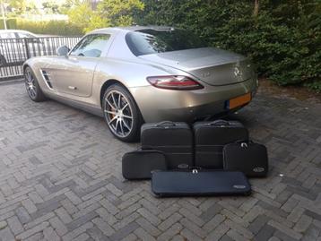 Roadsterbag lederen kofferset/koffer Mercedes SLS