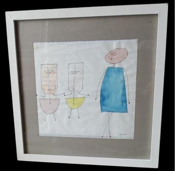 Bruno Capacci (1906-1996) tekening. beschikbaar voor biedingen