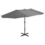 Parasol met aluminium paal 460x270 cm antraciet, Nieuw, Ophalen of Verzenden