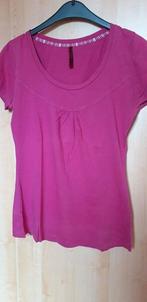 Tshirt KM - Groggy by JBC - fuchsia/roze - maat M - € 1.00, Maat 38/40 (M), Verzenden, JBC, Korte mouw