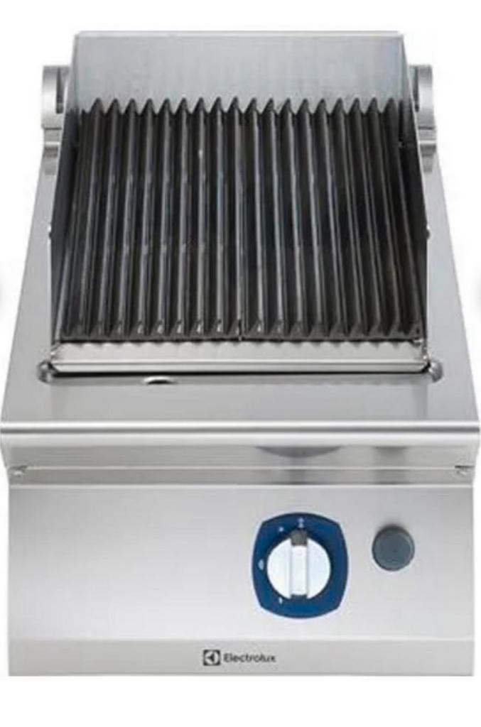 Gasverwarmde lavasteen grill met gietijzeren grillrooster, Elektronische apparatuur, Contactgrills, Zo goed als nieuw, Ophalen