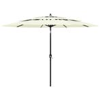 Knik parasol 3-laags met aluminium paal gratis bezorgd, Enlèvement ou Envoi, Neuf