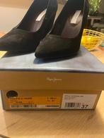 Zwarte pumps (suède) Pepe Jeans-maat 37, Escarpins, Comme neuf, Enlèvement, Noir