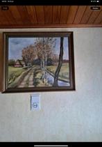 Schilderij op doek geschilderd 68 cm op 59 cm nieuwe staat, Ophalen