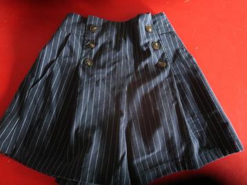short femme Pull & Bear taille 26 rayures avec élastique, Enlèvement ou Envoi, Taille 34 (XS) ou plus petite, Bleu, Courts
