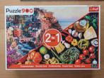 puzzle 900 pièces - Trefl - double face Cinqueterre/Pasta, Enlèvement ou Envoi, 500 à 1500 pièces, Comme neuf, Puzzle
