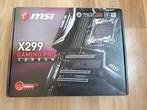 Moederboard/Motherboard MSI X299 GamingPro Carbon AC te koop, Comme neuf, ATX, Enlèvement ou Envoi, DDR4
