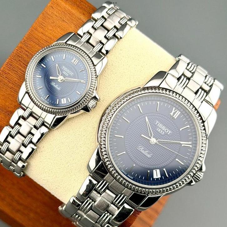 Tissot ballade pair watches, Handtassen en Accessoires, Horloges | Dames, Zo goed als nieuw, Ophalen