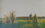 WALTER TEUNINK / POLDERLANDSCHAP / OLIEVERF / 61x85cm KADER, Ophalen