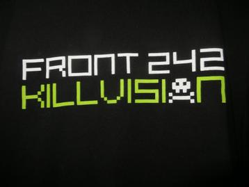 FRONT 242 - VINTAGE OFFICIAL T-SHIRT  KILLVISION  SIZE XL, Comme neuf, Noir, Envoi, Front 242