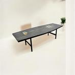 Vintage coffee table / salontafel met tegeltjes MOISES, Antiek en Kunst, Ophalen of Verzenden