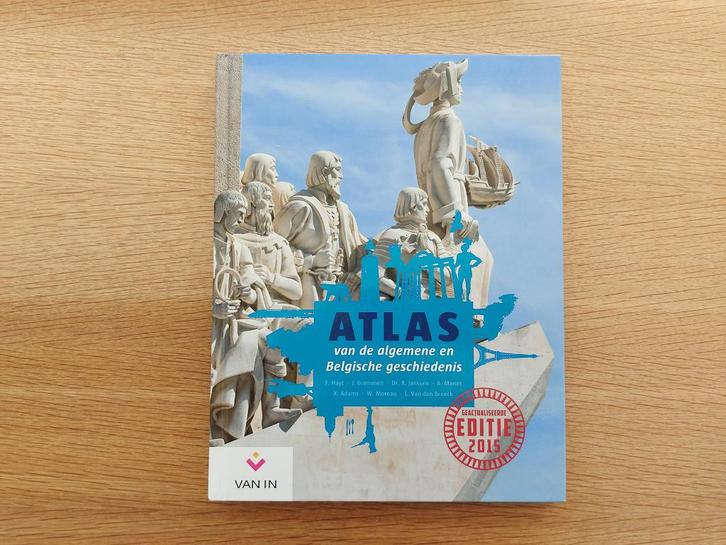 Atlas van de algemene en Belgische geschiedenis NIEUWstaat !, Boeken, Atlassen en Landkaarten, Zo goed als nieuw, Ophalen of Verzenden