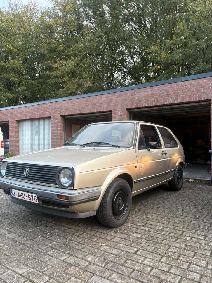 Golf 2 cl 1986, Auto's, Oldtimers, Particulier, Benzine, 3 deurs, Handgeschakeld, Grijs, Stof, Voorwielaandrijving, Ophalen
