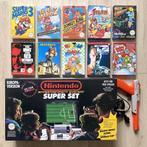 Nintendo NES Super Set Console + Spellen, Games en Spelcomputers, Ophalen of Verzenden, Zo goed als nieuw