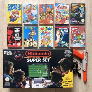 Nintendo NES Super Set Console + Spellen 
