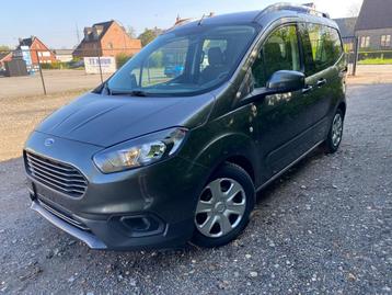 Ford Transit courier 1,0 ecoboost benzine met 5 zitplaatsen, Auto's, Monovolume, Parkeersensor, Bedrijf, Handgeschakeld