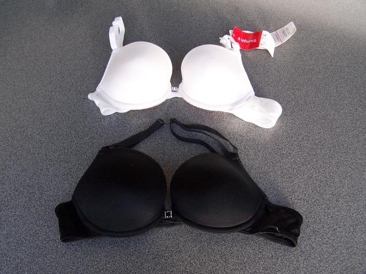 BH's (zwart en wit), Kleding | Dames, Ondergoed en Lingerie, BH, Wit, Ophalen of Verzenden