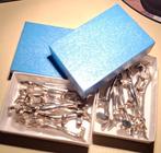 12 porte-couteaux en métal argenté-Teckel, Antiquités & Art, Enlèvement ou Envoi