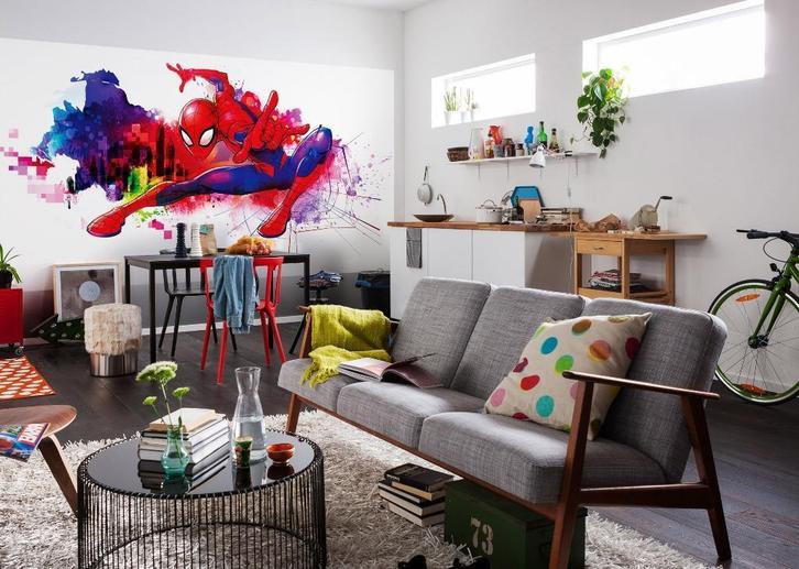 Spiderman Vlies Behang Graffiti Art 300x150 - Gratis Verzend, Kinderen en Baby's, Kinderkamer | Inrichting en Decoratie, Nieuw