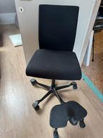 hoge bureaustoel met voetensteun - Häg, Enlèvement, Comme neuf, Noir, Chaise de bureau