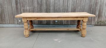 Massief eiken boeren tafel . tuintafel beschikbaar voor biedingen