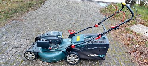 Zelftrekkende Powerplus POWPG10120 benzine grasmaaier, Tuin en Terras, Grasmaaiers, Gebruikt, Ophalen of Verzenden