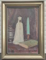 Huile sur panneau piété signe François marechal, Antiek en Kunst, Ophalen of Verzenden