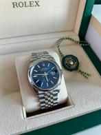 Rolex Datejust 36mm blauw 126200 09-2024 Nieuw, Handtassen en Accessoires, Horloges | Heren, Ophalen, Staal, Rolex