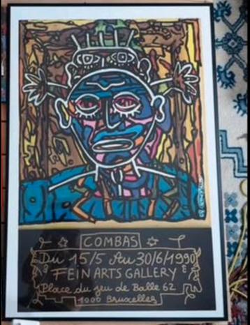 Robert Combas affiche 1990 beschikbaar voor biedingen