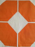 Coupon de Tissu vintage 1,20x1,70cm, Hobby en Vrije tijd, Stoffen en Lappen, Ophalen, Zo goed als nieuw, Oranje, Katoen