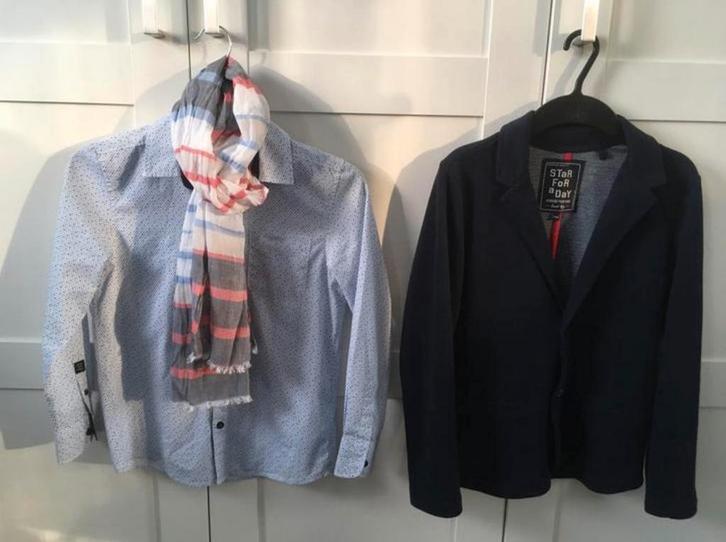 Veston+chemise+foulard garçon taille 10 ans état impeccable, Kinderen en Baby's, Kinderkleding | Maat 140, Nieuw, Jongen, Setje