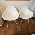 Ikea witte kuipstoelen, Huis en Inrichting, Twee, Wit, Zo goed als nieuw, Modern