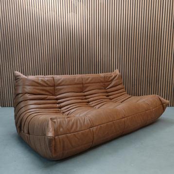 Ligne Roset Togo - Cognac natural driezits beschikbaar voor biedingen