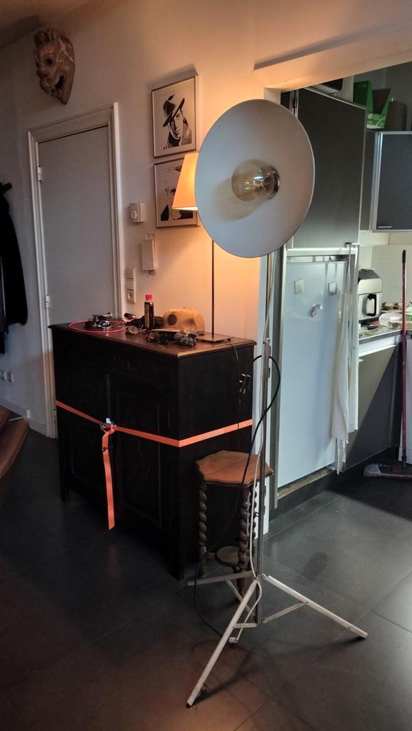 Vintage Paterson studio light, Huis en Inrichting, Lampen | Vloerlampen, Gebruikt, 150 tot 200 cm, Metaal, Ophalen