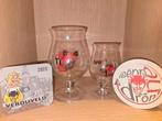 Duvel glas Verduvelt 33cl en 16.5cl + bierkaartjes, Verzamelen, Ophalen of Verzenden, Zo goed als nieuw, Duvel