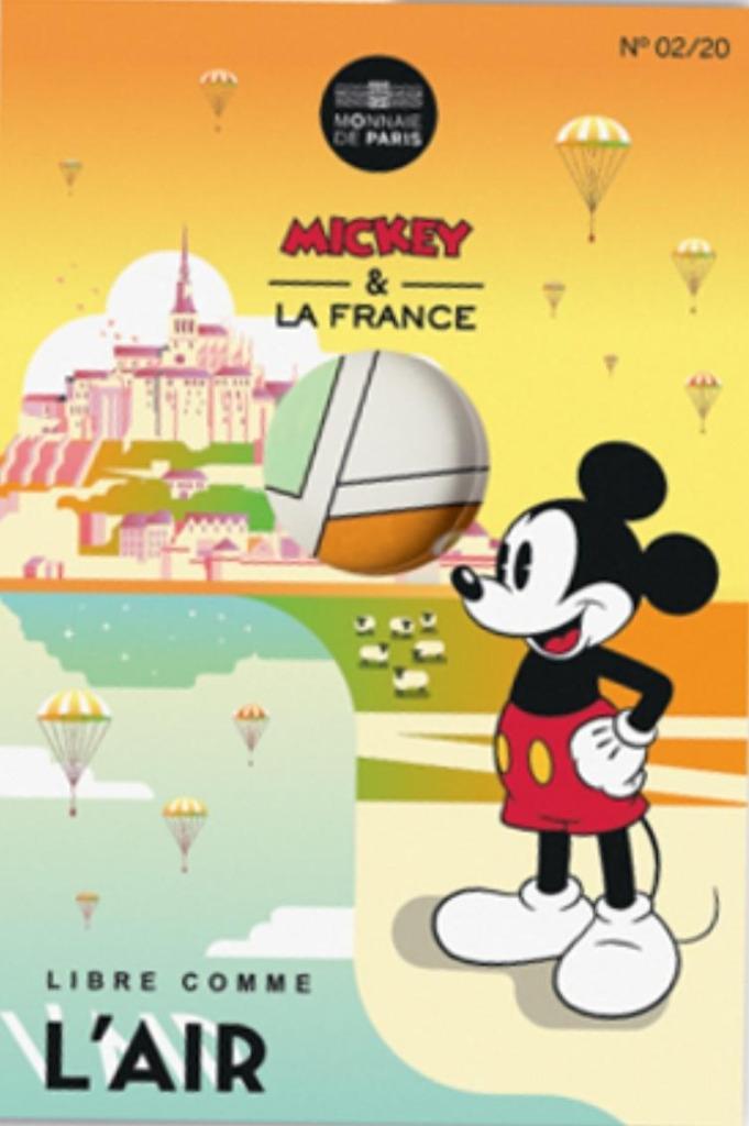 Pièce 10 euro en argent Mickey L'air, Postzegels en Munten, Munten | Europa | Euromunten, Setje, Frankrijk, Zilver, Ophalen of Verzenden
